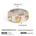 Open Profile Gold-Plated Stainless Steel Cuff Bracelet — product styling — jewelry finish and design detail