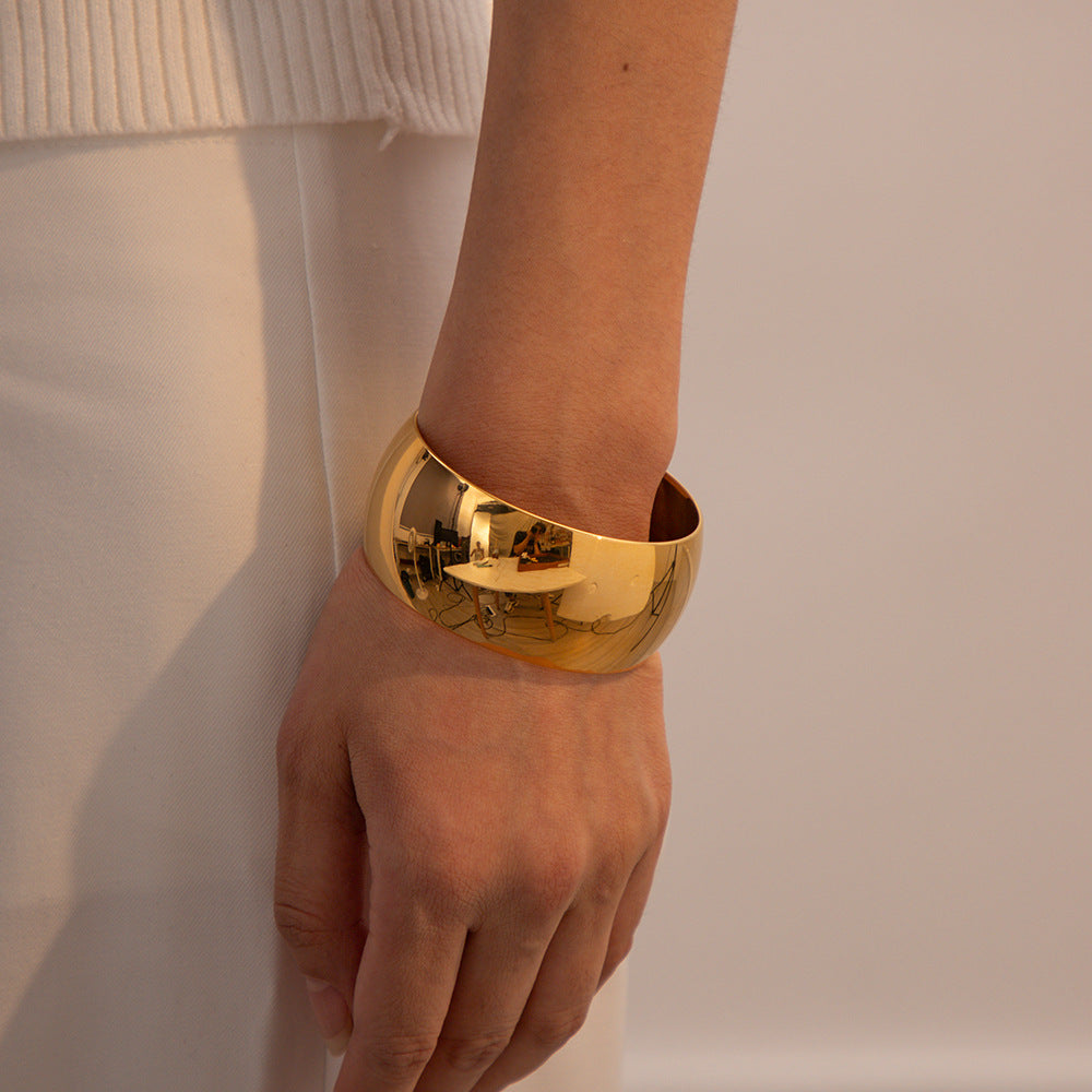 Stainless Steel Metal Bracelet Jewelry Gold Plated Bracelet Open Bracelet