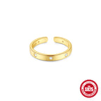 New S925Sterling Silver Wave Break Classic Open Toe Ring Hot Sale Summer Diamond-Studded Toe Ring