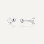 SE0189 s925Silver Moon Earrings New Earrings Simple Earrings