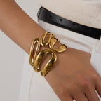 Stainless Steel Open Bracelet Non-Fading Jewelry Bangle