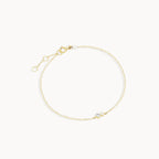 S925 Sterling Silver Birthstone Diamond Bracelet Four Prong Setting