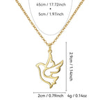 N0094 Fashion New Bird Hollow Design Pendant Simple Collarbone Chain for Women