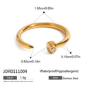 Gold-Tone Stainless Steel Ring — Soft Contour styled for independent jewelry boutiques