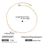 Stainless Steel Cherry Zircon Necklace Jewelry for Women, Non-Fading Choker Accessories