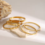 Stainless Steel Zircon Bracelet Clasp Bangle Wristband