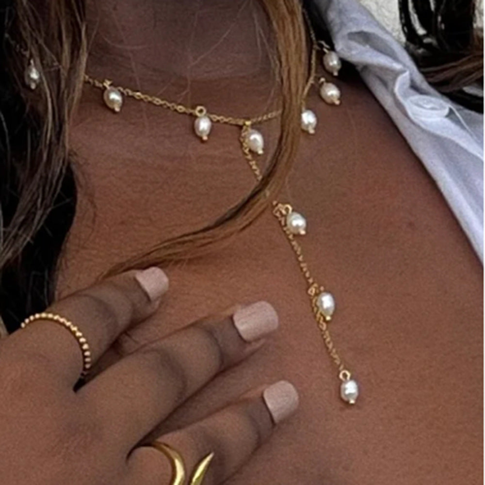 Cross Long Necklace y Word Chain Stainless Steel Jewelry Sweater Chain