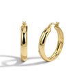 Gold-Plated Brass Round Ear Cuff Earrings with Hoop Detail featuring round and a gold-tone finish — jewelry finish and design detail