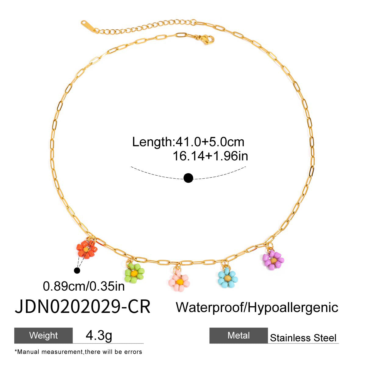 Zircon C Hoop Earrings Stud Stainless Steel Jewelry for Women Non-Fading