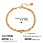 Stainless Steel Bracelet Amethyst Pearl Bracelet Non-Fading Jewelry