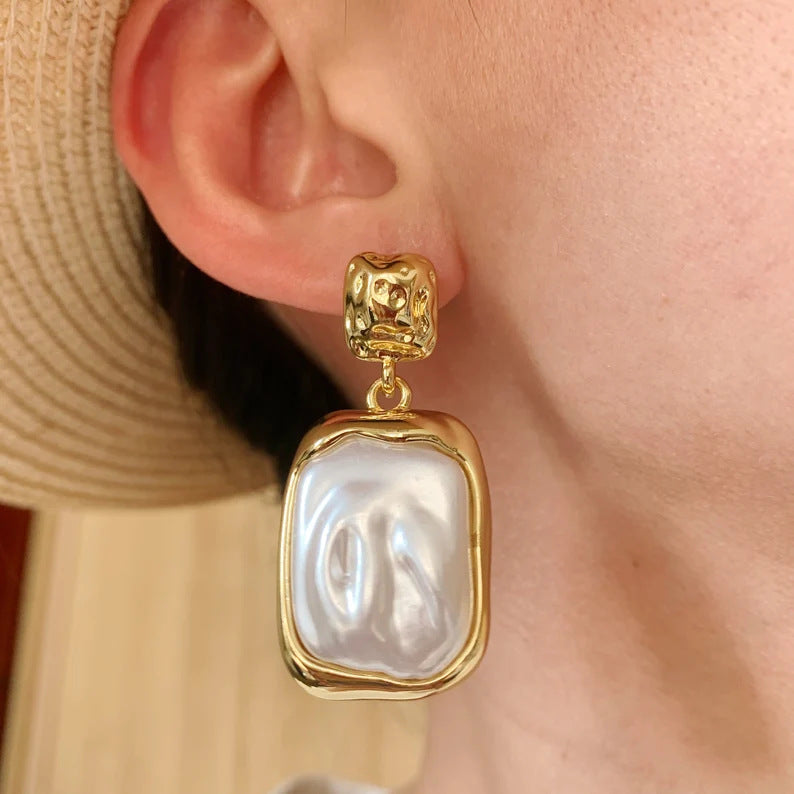 Pearl Stud Earrings Jewelry earrings Stainless Steel Jewelry