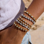 Stainless Steel Zircon Bracelet Jewelry for Women18k Gold