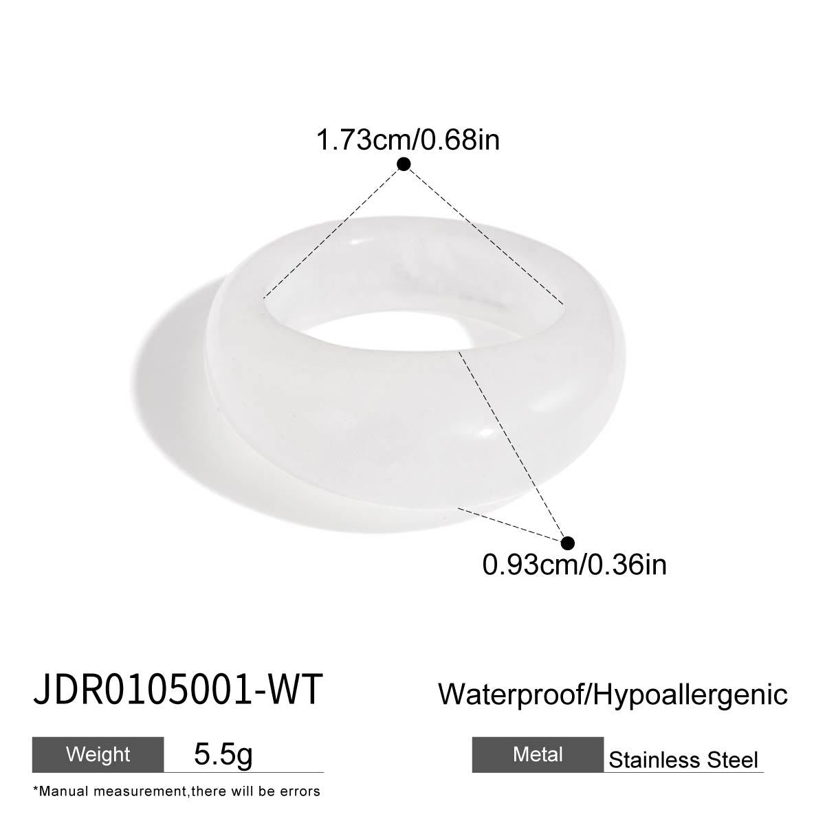 Melard Irregular Wide Resin Bracelet Jewelry for Women