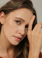 R0241 Fashion Accessories for Women Brass Gold-Plated Blue Opal Zircon Opal Ring Trendy