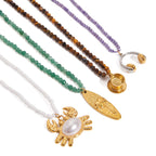 Multi-layer Stacked Necklace Collarbone Chain Stainless Steel Jewelry Non-fading