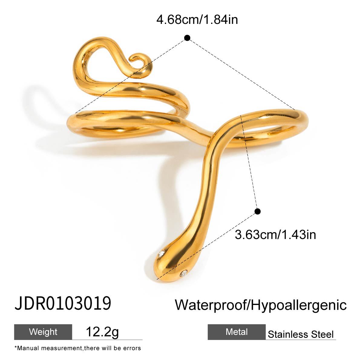 2H Finger Ring Non-Fading Jewelry Women's Ring Stainless Steel Accessories