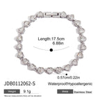 Stainless Steel Zircon Bracelet Women's Non-Fading Jewelry