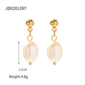 Gold-Plated Stainless Steel Freshwater Pearl Sculptural Pendant Necklace — jewelry construction