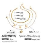 Ocean Jewelry Vacation Necklace for Women Simple Bracelet Non-Fading Jewelry