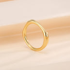 CYR0601 Horizontal Gold-Plated Ring Simple New Style Ring