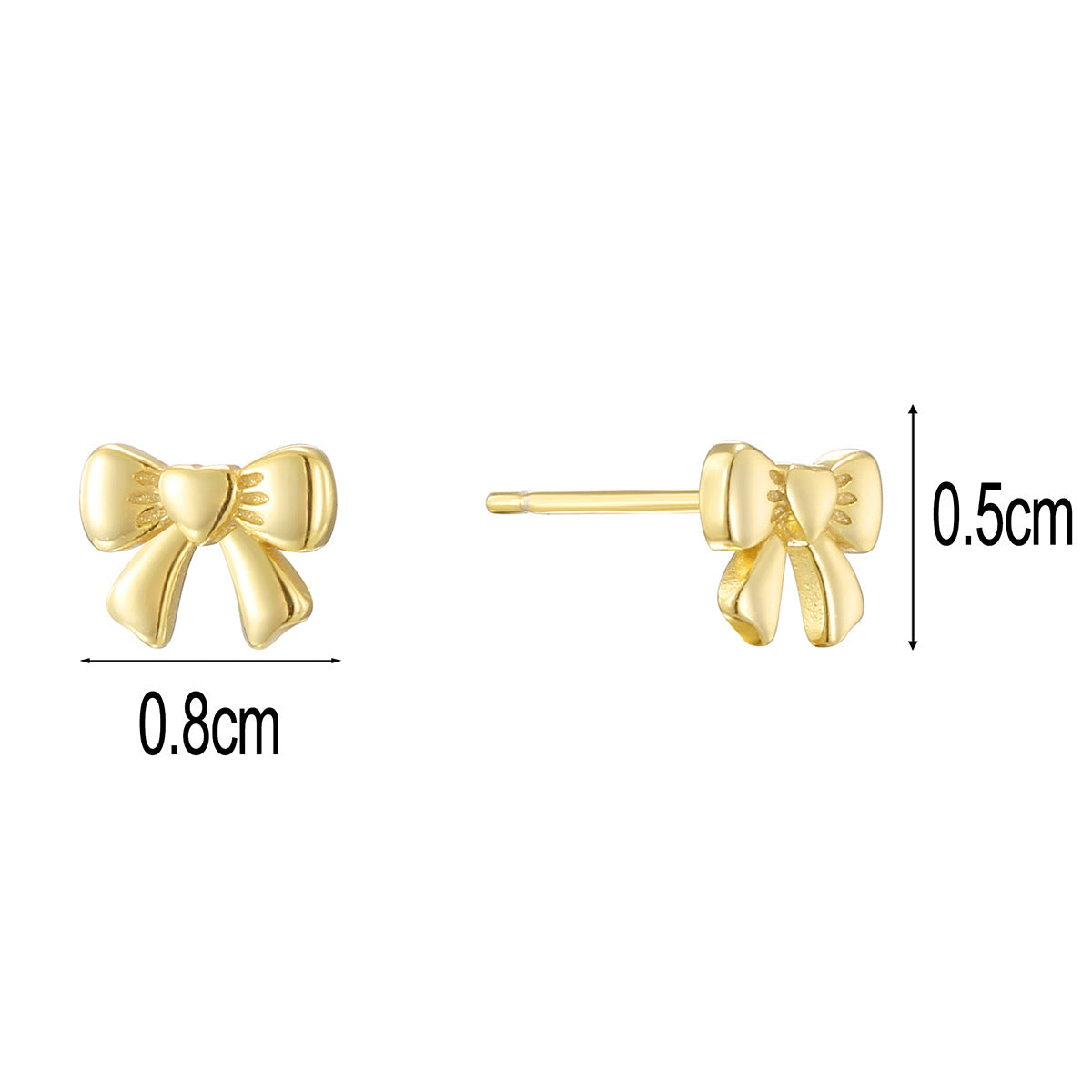 SE0318 S925Dongdaemun Retro Bowknot Stud Earrings Fashion Earrings