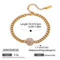 Turquoise Gold-Plated Stainless Steel Bracelet — jewelry construction