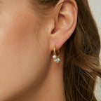 E0357 Pearl Ear Stud Earrings for Women Simple Minimalist Tassel Pendant Hoop Earrings