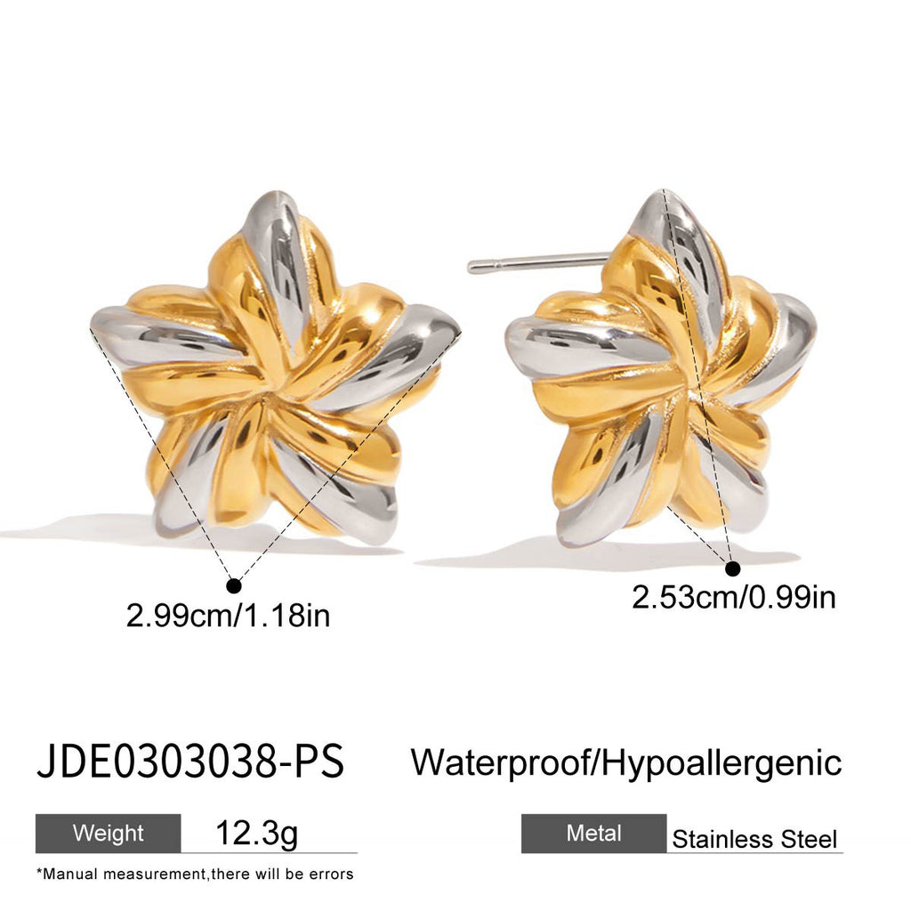 Original Design Abalone Shell Necklace Earrings Stainless Steel Jewelry