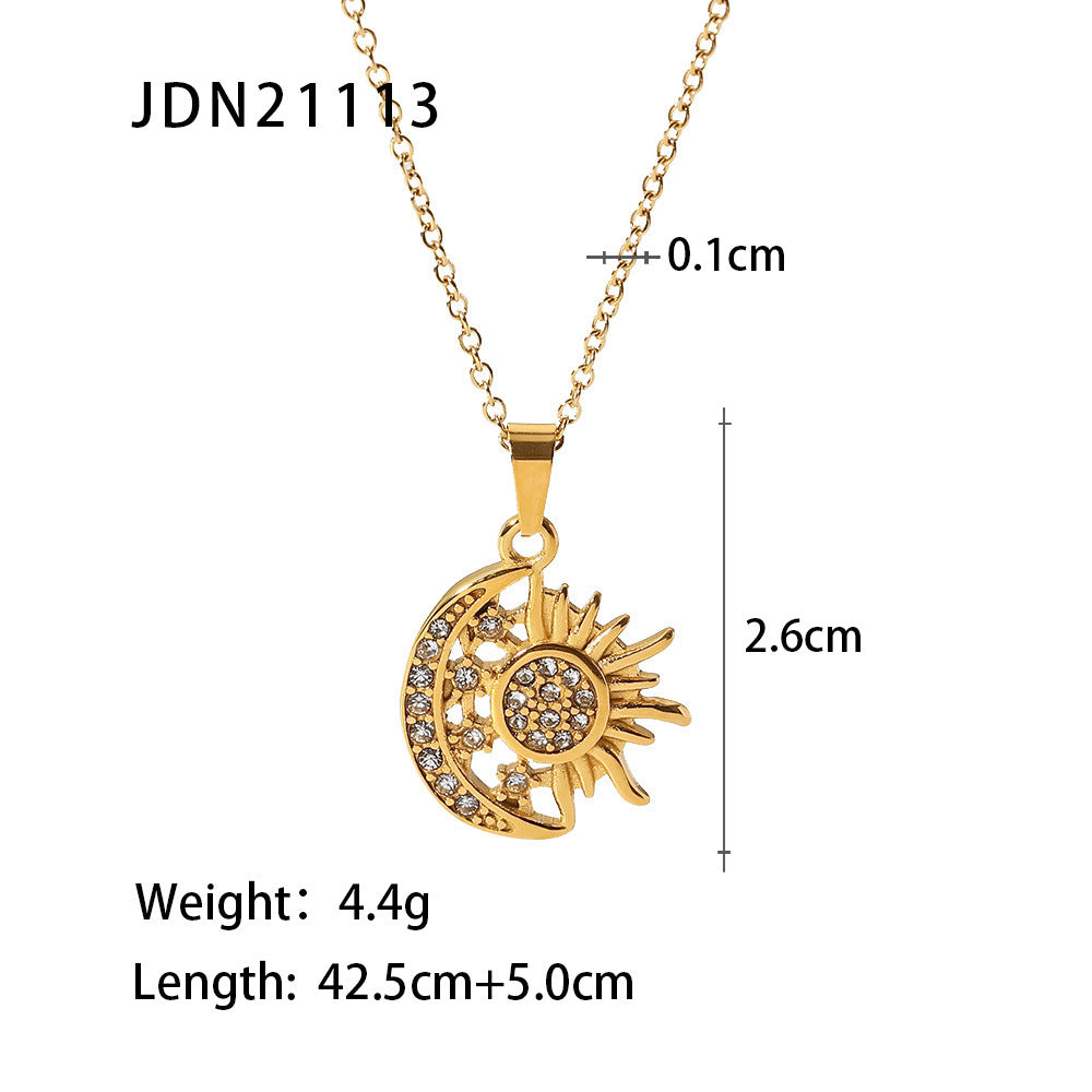Sweater Chain Necklace Jewelry Women Stainless Steel Autumn Winter Accessories
