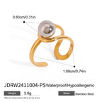 Stainless Steel Exaggerated Retro Ring Rings