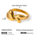 Stainless Steel Pearl Distinctive Ring — plating detail — jewelry finish and design detail