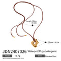 Modern Gold-Plated Stainless Steel Choker Necklace with Openwork Detail — jewelry construction