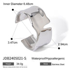 Stainless Steel Exaggerated gold Bracelet Open Bangle bracelet