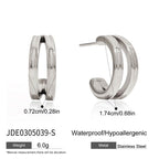 Earrings, ear studs, stainless steel jewelry for women, non-fading ear accessories