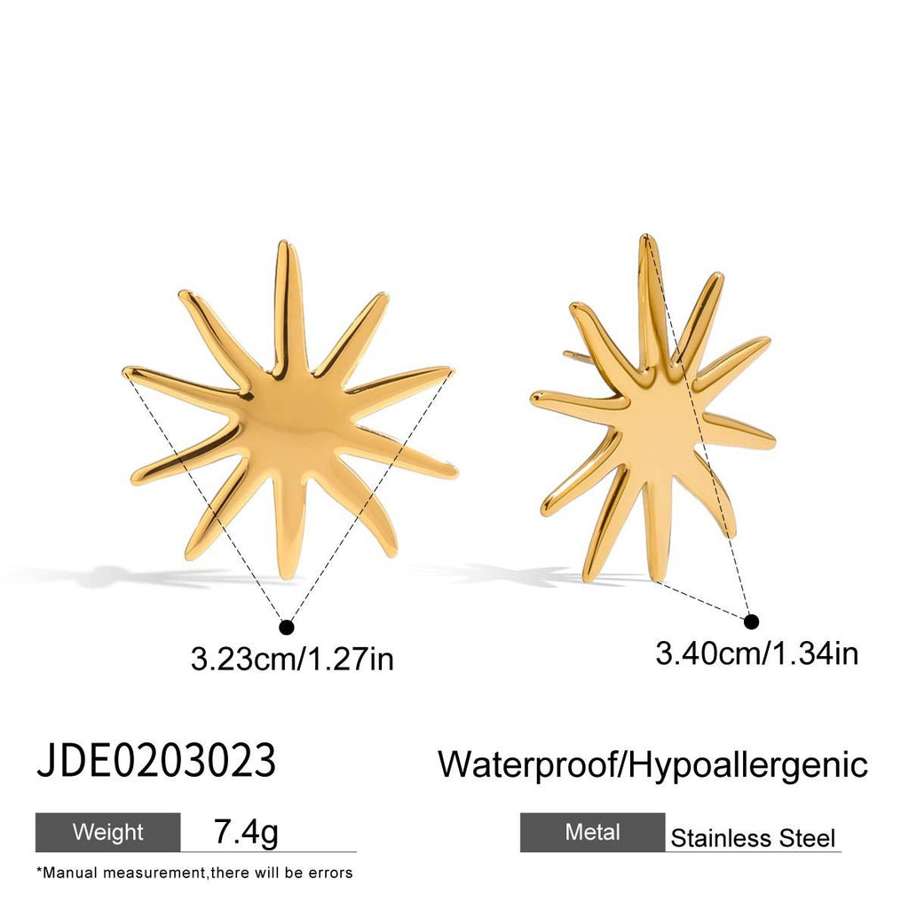 2H Stainless Steel Earrings Ear Jewelry Design Sense Zircon Stud Earrings Accessories