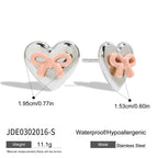 2H Stainless Steel Pearl Ring Design Earrings Stud Earrings