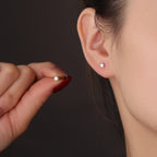 SE0190 S925Silver Star Simple Earrings Small Ear Bone Stud Earrings for Women Cross-border