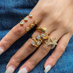 Ring Women Design Jewelry Non-Fading Accessories Stainless Steel Rings