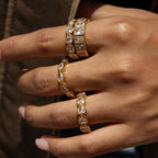 Heart-shaped Ring for Women, Non-fading Jewelry, Stainless Steel Accessories