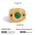 Modern Gold-Tone Stainless Steel Ring — Everyday Design with gold-tone stainless steel construction