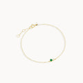 Birthstone Zircon 925 Sterling Silver Bracelet — craftsmanship detail — jewelry finish and design detail