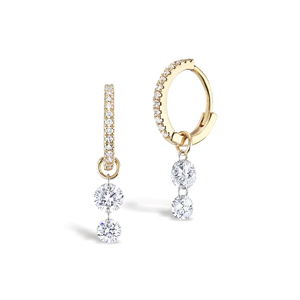 S925Sterling Silver Zircon Pendant Earrings Hot Selling Fashion Earrings Earrings