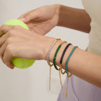 2H Stainless Steel Zircon Bracelet Stacking Jewelry Non-Fading Accessories for Women