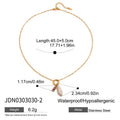 Pearl Choker Stainless Steel Gold-Plated Necklace — alternate product view — jewelry finish and design detail