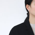 Trendy Cool Rectangular Zircon Hoop Earrings gold Inlaid Diamond Geometric Earrings Fashion Accessories