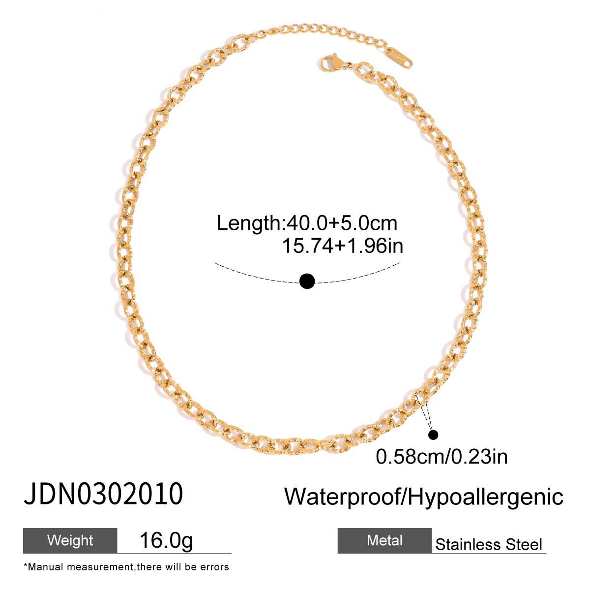 Multi-layer Stacked Necklace Collarbone Chain Stainless Steel Jewelry Non-fading