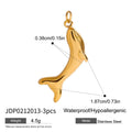 Gold-Plated Stainless Steel Pendant Charm — style detail — jewelry finish and design detail
