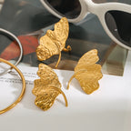 2H Stainless Steel Stud Earrings Ring Design Jewelry earrings