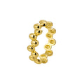 Gold-Plated Brass Oval Ring for private-label fashion jewelry buyers