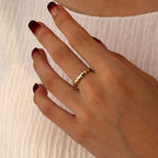 SR0053 S925Silver Simple Exquisite Plain Zircon Ring for Women Trendy